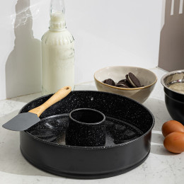 Φορμα Κεϊκ Ανθρακουχου Χαλυβα 28.5x7cm με 2 Βασεις