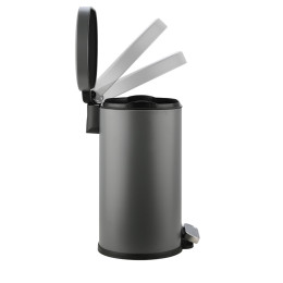 Estia Χαρτοδοχειο Μπανιου Ovoid Soft Close 6lt Γκρι