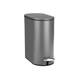 Estia Χαρτοδοχειο Μπανιου Slim Soft Close 5lt ματ Γκρι