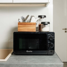 Estia Φουρνος Μικροκυματων Wave pro 700w 20lt Μαυρος