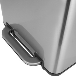 Estia Χαρτοδοχειο Μπανιου Cubic Soft Close 6lt Ινοξ