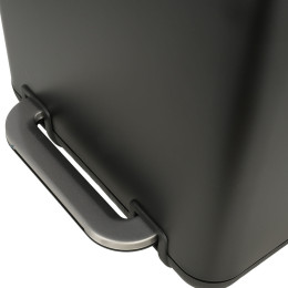 Estia Χαρτοδοχειο Μπανιου Cubic Soft Close 6lt Μαυρο