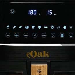 Estia Φριτεζα Αερος oak 1650w 7.2lt me Ψηφιακη Οθονη & 11 Προγραμματα Μαγειρεματος