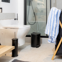 Χαρτοδοχειο Μπανιου Classic Soft Close 5lt ματ Μαυρο