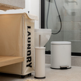 Estia Χαρτοδοχειο Μπανιου Ovoid Soft Close 6lt Λευκο