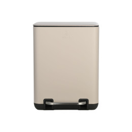 Estia Χαρτοδοχειο Μπανιου Cubic Soft Close 6lt Taupe