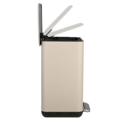 Estia Χαρτοδοχειο Μπανιου Cubic Soft Close 6lt Taupe