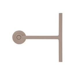 Estia Υαλοκαθαριστηρας Μπανιου με Λαστιχο με Βεντουζα Καφε