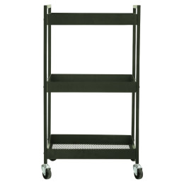 Estia  Τρολεϊ Αποθηκευσης Modus Μεταλλικο με 3 Ραφια Olive