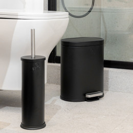 Estia Χαρτοδοχειο Μπανιου Ovoid Soft Close 6lt Μαυρο