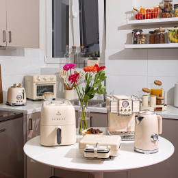 Estia Φριτεζα Αερος Retro Epoque 1400w 12lt με 4 Λειτουργειες Ψησιματος