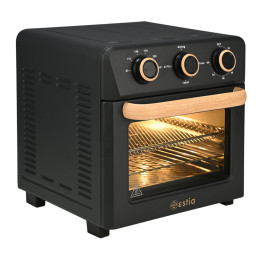 Estia Φριτεζα Αερος oak 1400w 12lt με 4 Λειτουργειες Ψησιματος Μαυρο