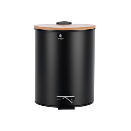 Estia Χαρτοδοχειο Μπανιου Bamboo Essentials Soft Close 5lt Μαυρο