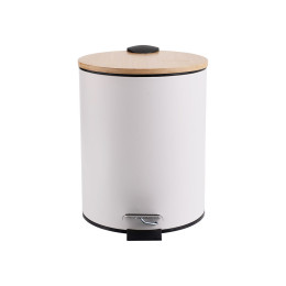 Estia Χαρτοδοχειο Μπανιου Bamboo Essentials Soft Close 5lt Λευκο