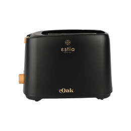 Estia Φρυγανιερα oak 2 Θεσεων 700w με 7 Επιπεδα Ψησιματος Μαυρη