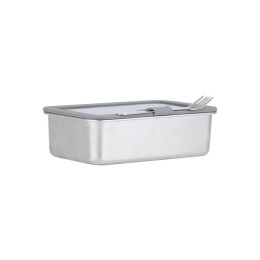 Estia Φαγητοδοχειο Click&seal Γυαλινο 1050ml 21.6x16.5x7.4cm με Καπακι Πλαστικο Ivory