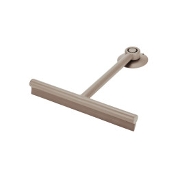 Estia Υαλοκαθαριστηρας Μπανιου με Λαστιχο με Βεντουζα Καφε