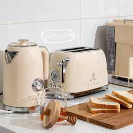 Estia Φρυγανιερα Ρετρο Epoque 2 Θεσεων 815w Κρεμ