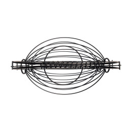 Φρουτιερα 2 Θεσεων Metal Black Μεταλλικη 37χ20x42cm Μαυρη