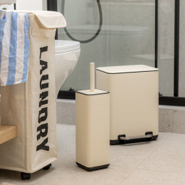 Estia Χαρτοδοχειο Μπανιου Cubic Soft Close 6lt Ivory