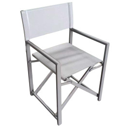 Καρέκλα Σκηνοθέτη ArteLibre TERALLIS Γκρι Ανοιχτό Ύφασμα/Αλουμίνιο 56x48x86cm