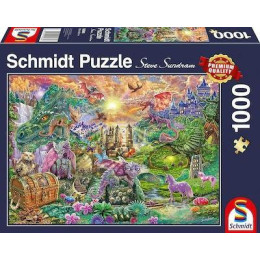 Puzzle Enchanted Dragon Kingdom 2d 1000 Κομματια