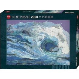 Puzzle map Wave 2d 2000 Κομματια