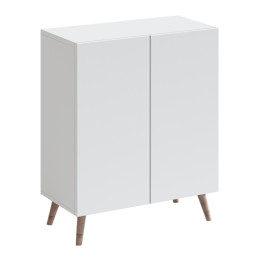 Παπουτσοθήκη Luce Megapap Χρώμα Λευκό 70x35x85εκ.