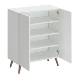 Παπουτσοθήκη Luce Megapap Χρώμα Λευκό 70x35x85εκ.