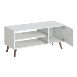 Έπιπλο Τηλεόρασης Parma Megapap Χρώμα Λευκό 90x30x40εκ.