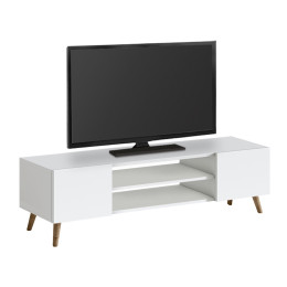 Έπιπλο Τηλεόρασης Etna Megapap Χρώμα Λευκό 150x30x45εκ.