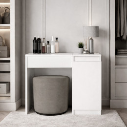 Τουαλέτα με Καθρέπτη Huma Megapap Χρώμα Λευκό 90x45x118,2εκ.