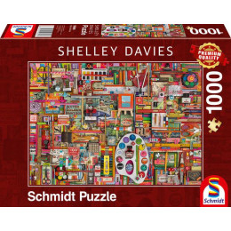 59698 Παζλ 1000st Shelley Davies - Βίντατζ Υλικά Ζωγραφικής