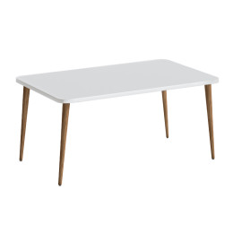 Τραπεζάκι Σαλονιού Plane Megapap Χρώμα Λευκό 90x55x41εκ.