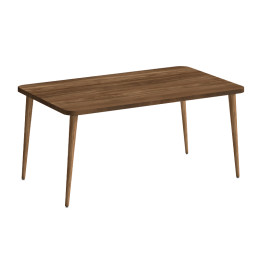 Τραπεζάκι Σαλονιού Plane Megapap Χρώμα Καρυδί 90x55x41εκ.