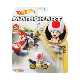 Mattel hot Wheels: Mario Kart - Toad Standard Kart die-Cast (Gjh63)