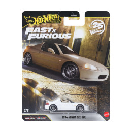 Mattel hot Wheels Premium: Fast & Furious - 1994 Honda del sol Vehicle (Jhw63)