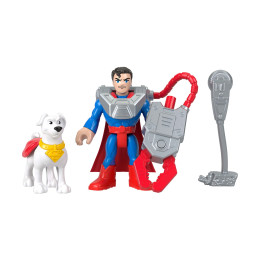 Fisher-Price Imaginext dc: Super Friends Metal Force - Superman & Krypto (Jgn60)