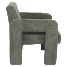 Πολυθρόνα ArteLibre VELORA Πράσινο Ύφασμα/Ξύλο 75x68x69cm