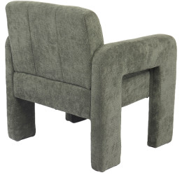 Πολυθρόνα ArteLibre VELORA Πράσινο Ύφασμα/Ξύλο 75x68x69cm