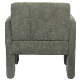 Πολυθρόνα ArteLibre VELORA Πράσινο Ύφασμα/Ξύλο 75x68x69cm