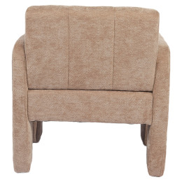 Πολυθρόνα ArteLibre VELORA Μπεζ Ύφασμα/Ξύλο 75x68x69cm