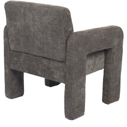 Πολυθρόνα ArteLibre VELORA Γκρι Ανοιχτό Ύφασμα/Ξύλο 75x68x69cm