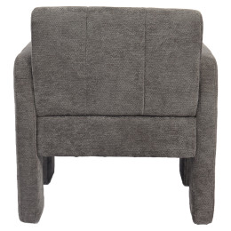 Πολυθρόνα ArteLibre VELORA Γκρι Ανοιχτό Ύφασμα/Ξύλο 75x68x69cm