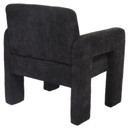 Πολυθρόνα ArteLibre VELORA Γκρι Σκούρο Ύφασμα/Ξύλο 75x68x69cm