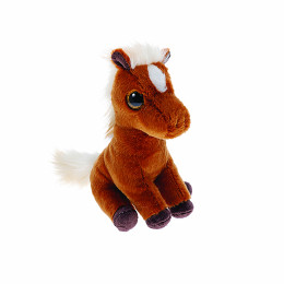 ΤΥ Χνουδωτό Beanie Boos καφέ Αλογάκι με Λευκή Χαίτη 15εκ