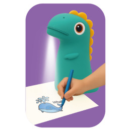Kiddoboo Προτζέκτορας ζωγραφικής Dino's Art Green