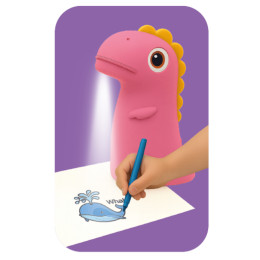 Kiddoboo Προτζέκτορας ζωγραφικής Dino's Art Pink