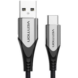 Vention Cotton Braided usb 2.0 a Male to c Male 3a Cable 3m Gray Aluminum Alloy Type (Codhi) (Vencodhi)