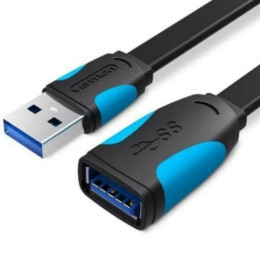 Vention Flat Usb3.0 Extension Cable 3m Black (Vas-a13-B300) (Venvas-a13-B300)